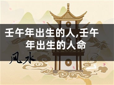 壬午年出生的人,壬午年出生的人命