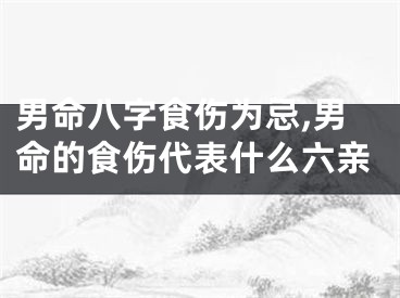 男命八字食伤为忌,男命的食伤代表什么六亲