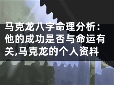 马克龙八字命理分析：他的成功是否与命运有关,马克龙的个人资料