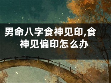 男命八字食神见印,食神见偏印怎么办