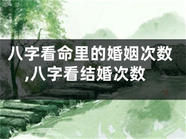 八字看命里的婚姻次数,八字看结婚次数