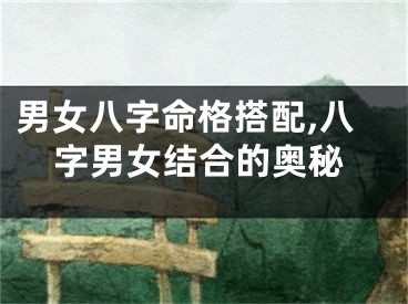 男女八字命格搭配,八字男女结合的奥秘