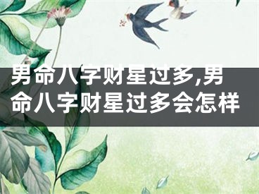 男命八字财星过多,男命八字财星过多会怎样