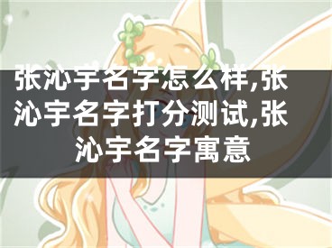 张沁宇名字怎么样,张沁宇名字打分测试,张沁宇名字寓意
