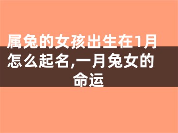 属兔的女孩出生在1月怎么起名,一月兔女的命运