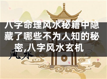 八字命理风水秘籍中隐藏了哪些不为人知的秘密,八字风水玄机