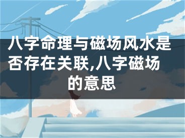 八字命理与磁场风水是否存在关联,八字磁场的意思