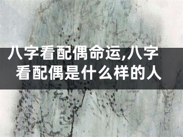 八字看配偶命运,八字看配偶是什么样的人