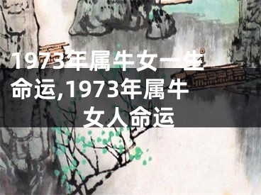 1973年属牛女一生命运,1973年属牛女人命运
