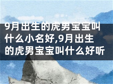9月出生的虎男宝宝叫什么小名好,9月出生的虎男宝宝叫什么好听