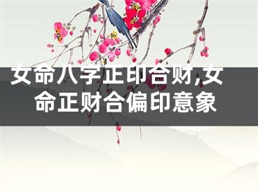 女命八字正印合财,女命正财合偏印意象