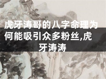 虎牙涛哥的八字命理为何能吸引众多粉丝,虎牙涛涛