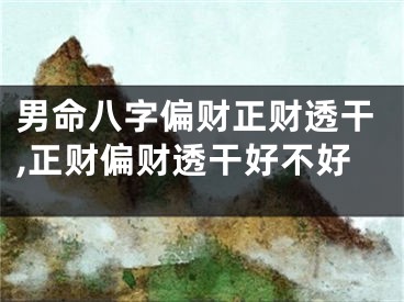 男命八字偏财正财透干,正财偏财透干好不好