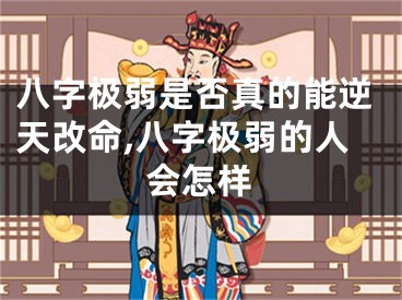 八字极弱是否真的能逆天改命,八字极弱的人会怎样