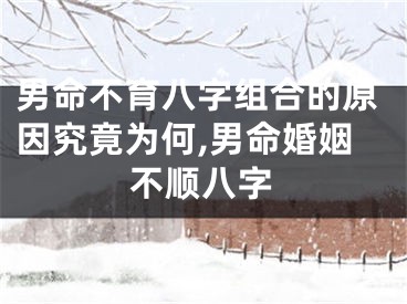男命不育八字组合的原因究竟为何,男命婚姻不顺八字
