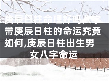 庚辰日柱命理好吗八字带庚辰日柱的命运究竟如何,庚辰日柱出生男女八字命运