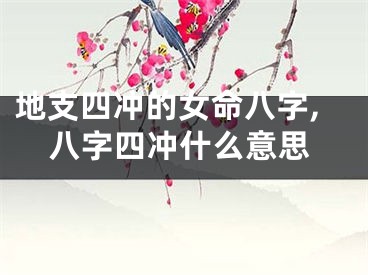 地支四冲的女命八字,八字四冲什么意思