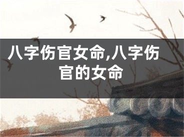 八字伤官女命,八字伤官的女命