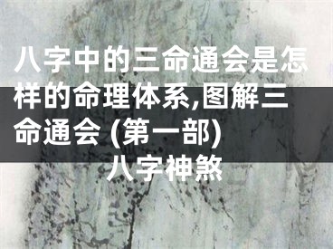 八字中的三命通会是怎样的命理体系,图解三命通会 (第一部) 八字神煞