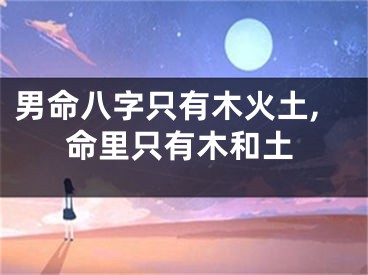 男命八字只有木火土,命里只有木和土