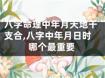 八字命理中年月天地干支合,八字中年月日时哪个最重要