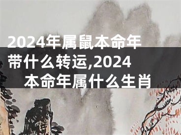 2024年属鼠本命年带什么转运,2024本命年属什么生肖