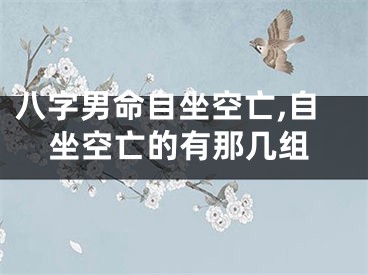 八字男命自坐空亡,自坐空亡的有那几组