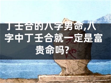 丁壬合的八字男命,八字中丁壬合就一定是富贵命吗?