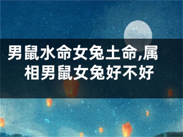 男鼠水命女兔土命,属相男鼠女兔好不好
