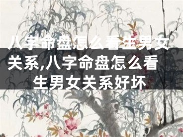 八字命盘怎么看生男女关系,八字命盘怎么看生男女关系好坏