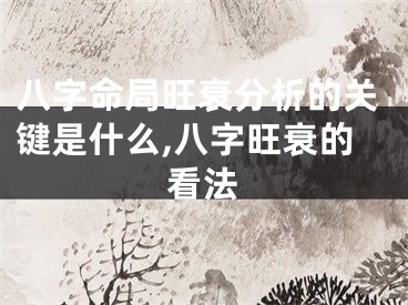 八字命局旺衰分析的关键是什么,八字旺衰的看法