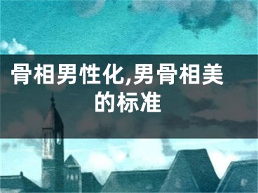 骨相男性化,男骨相美的标准
