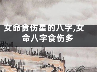 女命食伤星的八字,女命八字食伤多