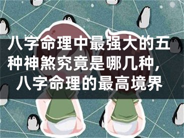 八字命理中最强大的五种神煞究竟是哪几种,八字命理的最高境界