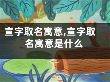宣字取名寓意,宣字取名寓意是什么