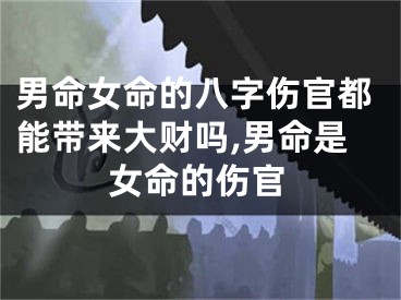 男命女命的八字伤官都能带来大财吗,男命是女命的伤官