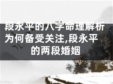 段永平的八字命理解析为何备受关注,段永平的两段婚姻