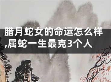 腊月蛇女的命运怎么样,属蛇一生最克3个人