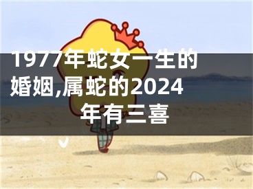1977年蛇女一生的婚姻,属蛇的2024年有三喜