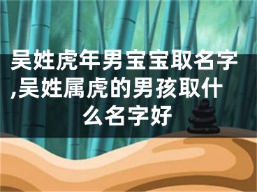 吴姓虎年男宝宝取名字,吴姓属虎的男孩取什么名字好