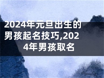2024年元旦出生的男孩起名技巧,2024年男孩取名