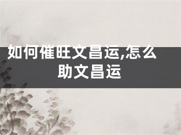 如何催旺文昌运,怎么助文昌运