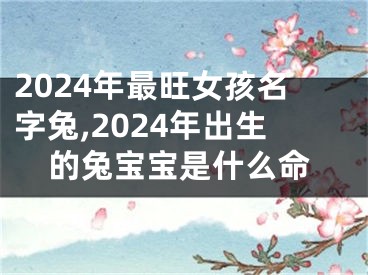 2024年最旺女孩名字兔,2024年出生的兔宝宝是什么命