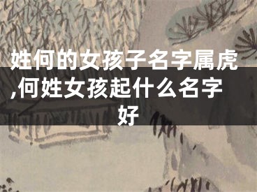 姓何的女孩子名字属虎,何姓女孩起什么名字好