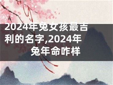 2024年兔女孩最吉利的名字,2024年兔年命咋样
