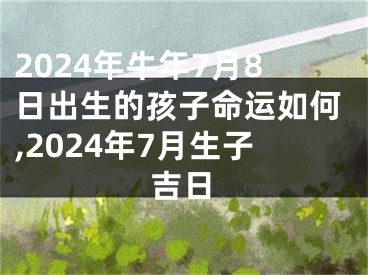 2024年牛年7月8日出生的孩子命运如何,2024年7月生子吉日