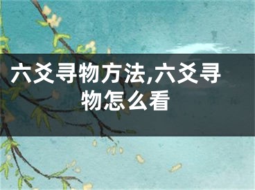 六爻寻物方法,六爻寻物怎么看