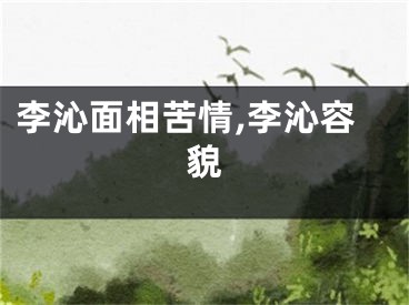 李沁面相苦情,李沁容貌