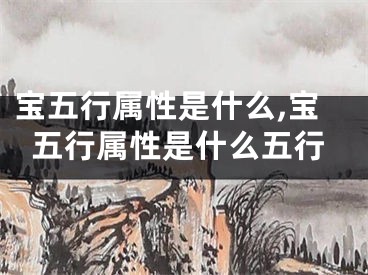 宝五行属性是什么,宝五行属性是什么五行