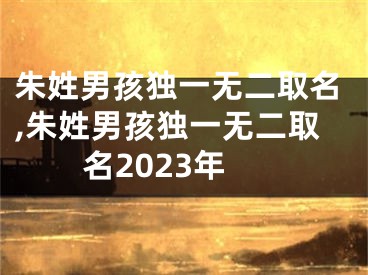 朱姓男孩独一无二取名,朱姓男孩独一无二取名2023年